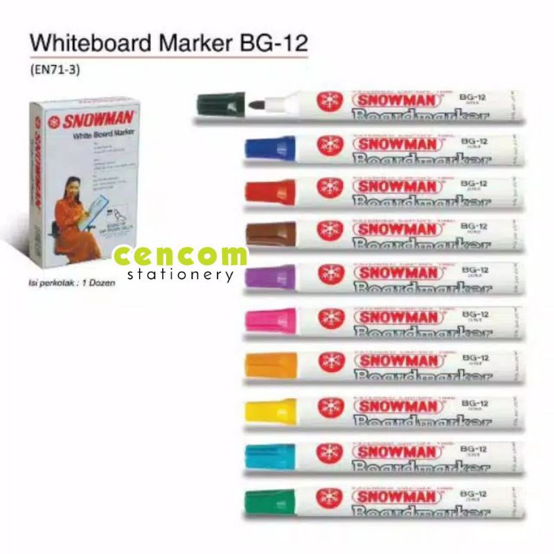 

Spidol Snowman Whiteboard Warna Warni Murah Spidol Papan Tulis Original