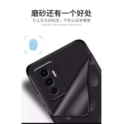 Original Slim Presisi Soft Case Vivo V23e  Matte Macaron List  Camera Protection Casing Cover Protec