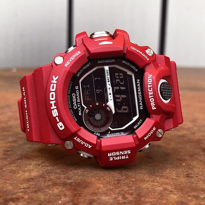 Jam Tangan Pria Casio G-Shock GW-9400RD Full Red Rangeman Ori BM 9400