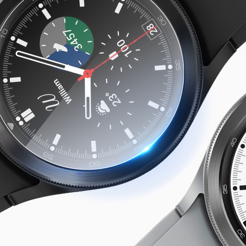 Film Pelindung Layar Tempered Glass Untuk Samsung Galaxy Watch 4 40 / 44mm Classic 42 / 46mm