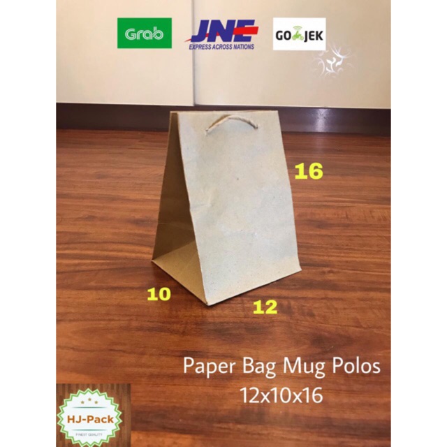 

Paperbag Mug Polos 12x10x16 Tas Kertas Tas Gelas Souvenir Tas Belanja Shopping Bag