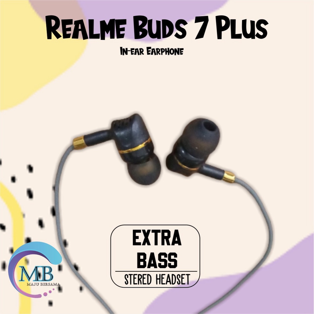 BM085 HEADSET HANDSFREE EARPHONE Hf REALME BUDS 7 PLUS EXTRA BASS realme MB2152