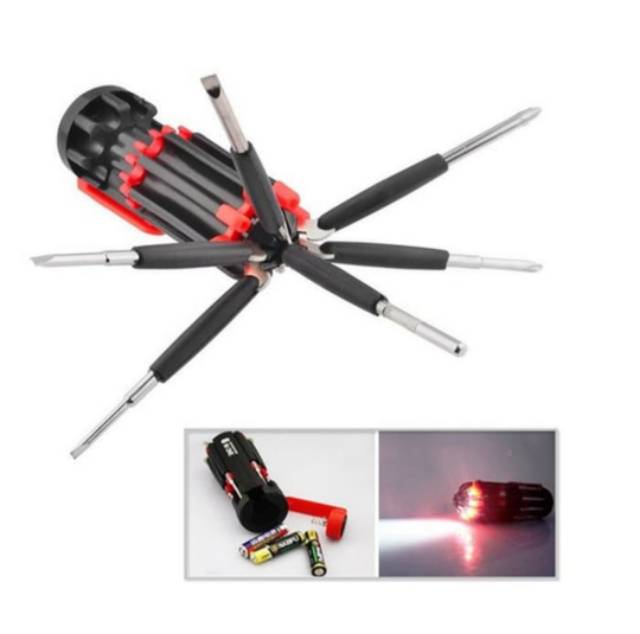 OBENG 8 in 1 MULTIFUNGSI LED