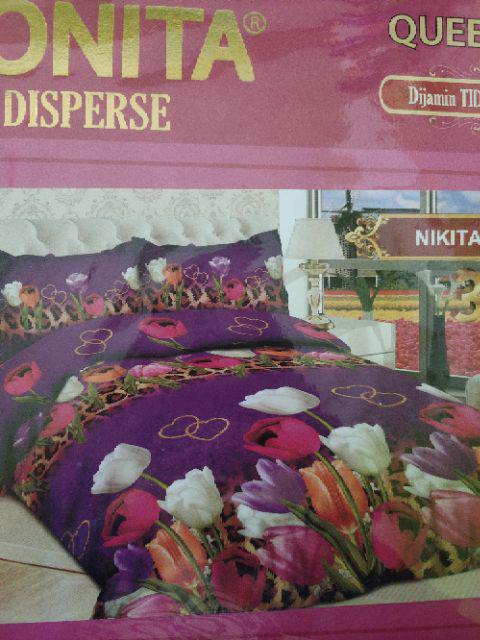 Sprei Bonita Queen Disperse 3d (varian E) Ukuran 160x200 Cm
