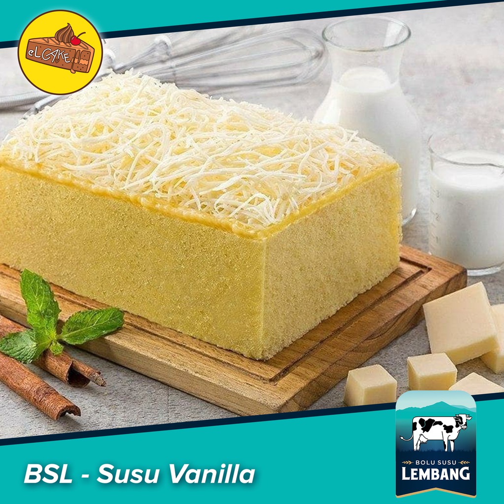 

Bolu Susu Lembang Rasa Vanilla BSL Topping Susu Lembang Bandung Asli Best Seller - BSL Lembut