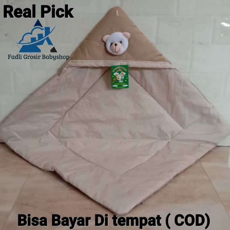 Selimut Bayi Topi Boneka Beruang