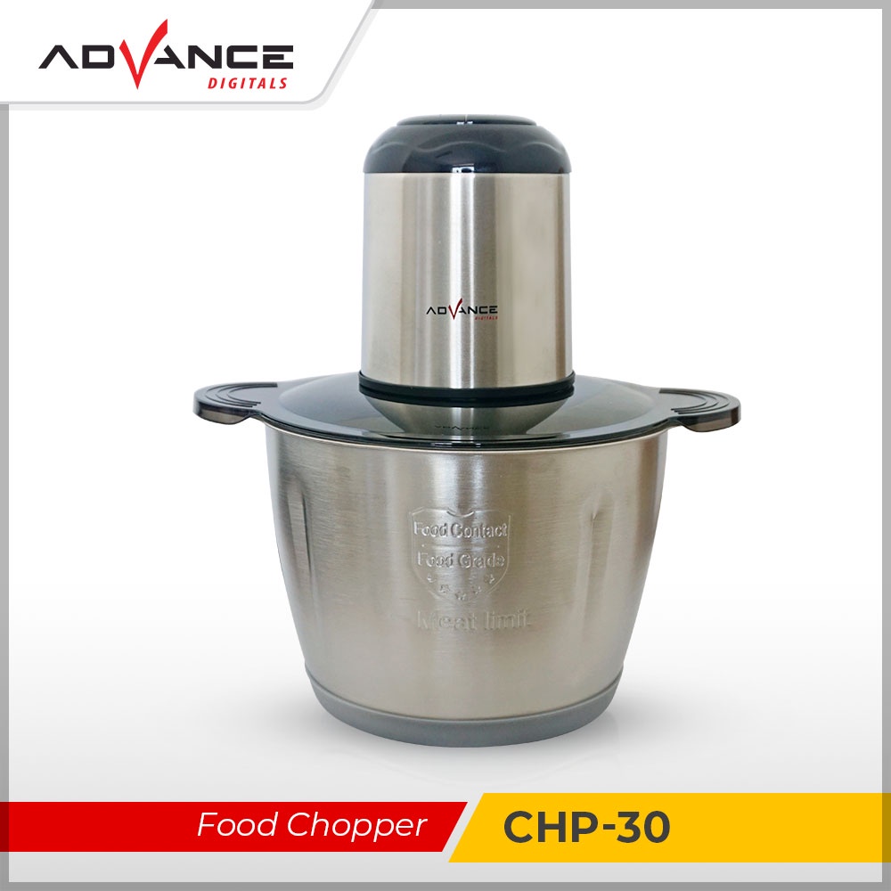 Advance Digitals CHP-30 Penggiling daging sayur buah-buah meat Chopper ukuran Besar 3LFood Grade Stainlees steel I Garansi Resmi 1 Tahun