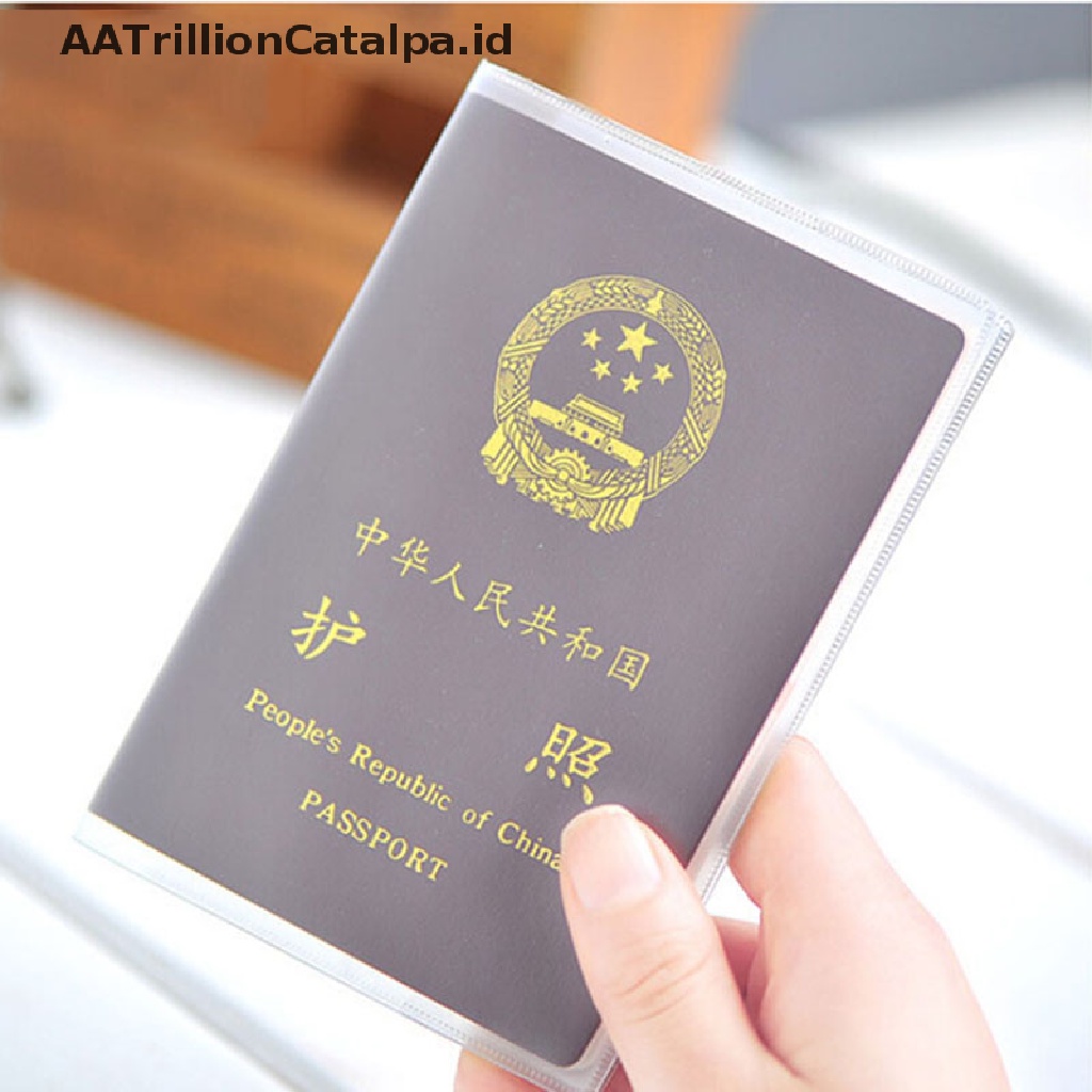 Aa Coversarung Pelindung Pasporkartu Identitas Bahan Pvc Transparan Untuk Travel