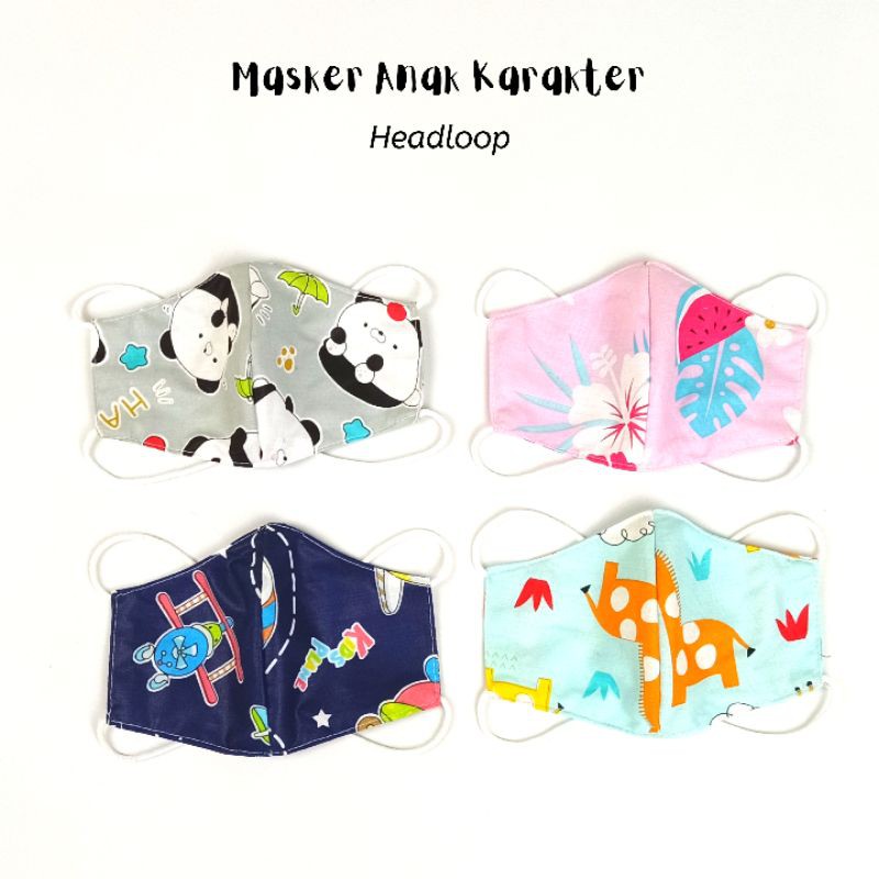 MASKER ANAK KARAKTER