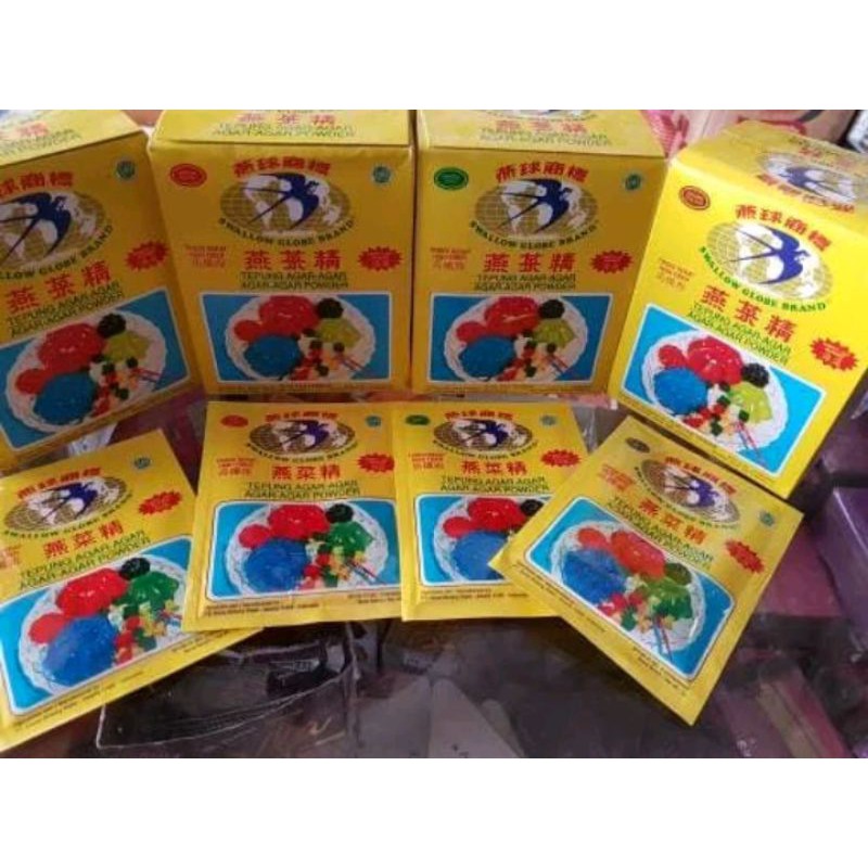 

SWALLOW AGAR AGAR SWALLOW GLOBE BRAND Jelly 7 gr putih/ plain