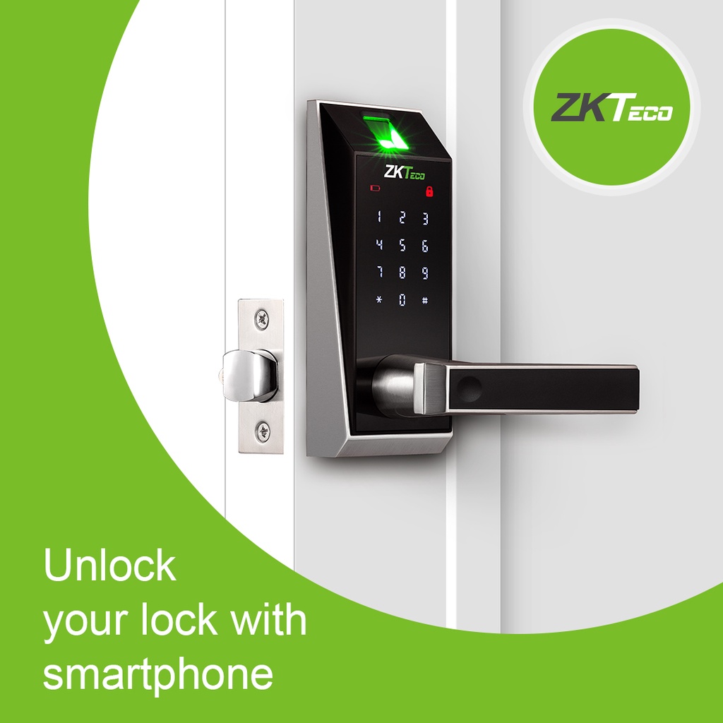 ZKTeco Kunci Pintu Rumah  AL20B kunci pintar APP koneksi Bluetooth kata sandi