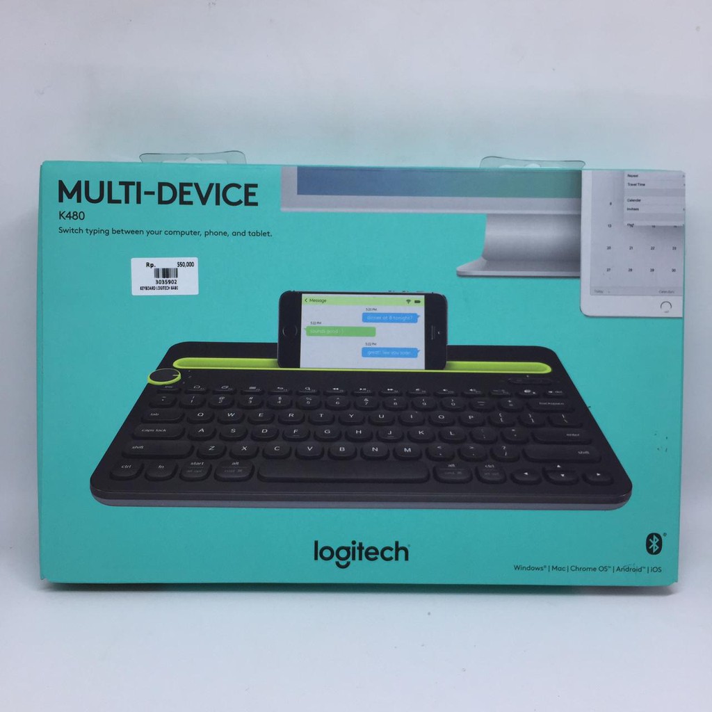 KEYBOARD WIRELESS LOGITECH K480 GARANSI RESMI 100% ORIGINAL KEYBOARD MURAH DAN BERKUALITAS