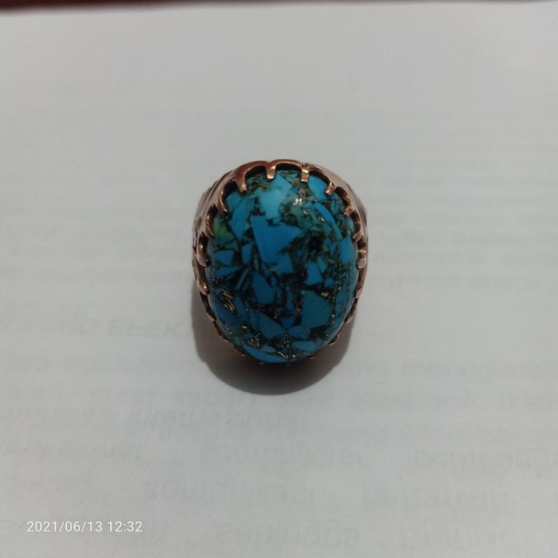 Cincin Batu Virus Ikatan Emas 15gram