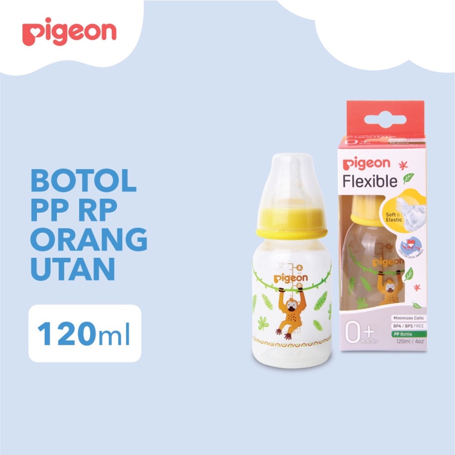 Pigeon Bottle Flexible Local Animal PP 120 ML