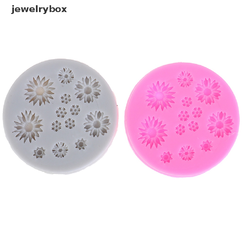 Cetakan Kue Bentuk Bunga Daisy Bahan Silikon Untuk Dekorasi Pernikahan