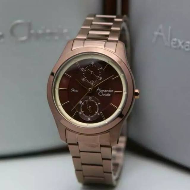 Jam Tangan Wanita  Alexandre Christie 2812 Ac 2812 Original Garansi Resmi 1 Tahun