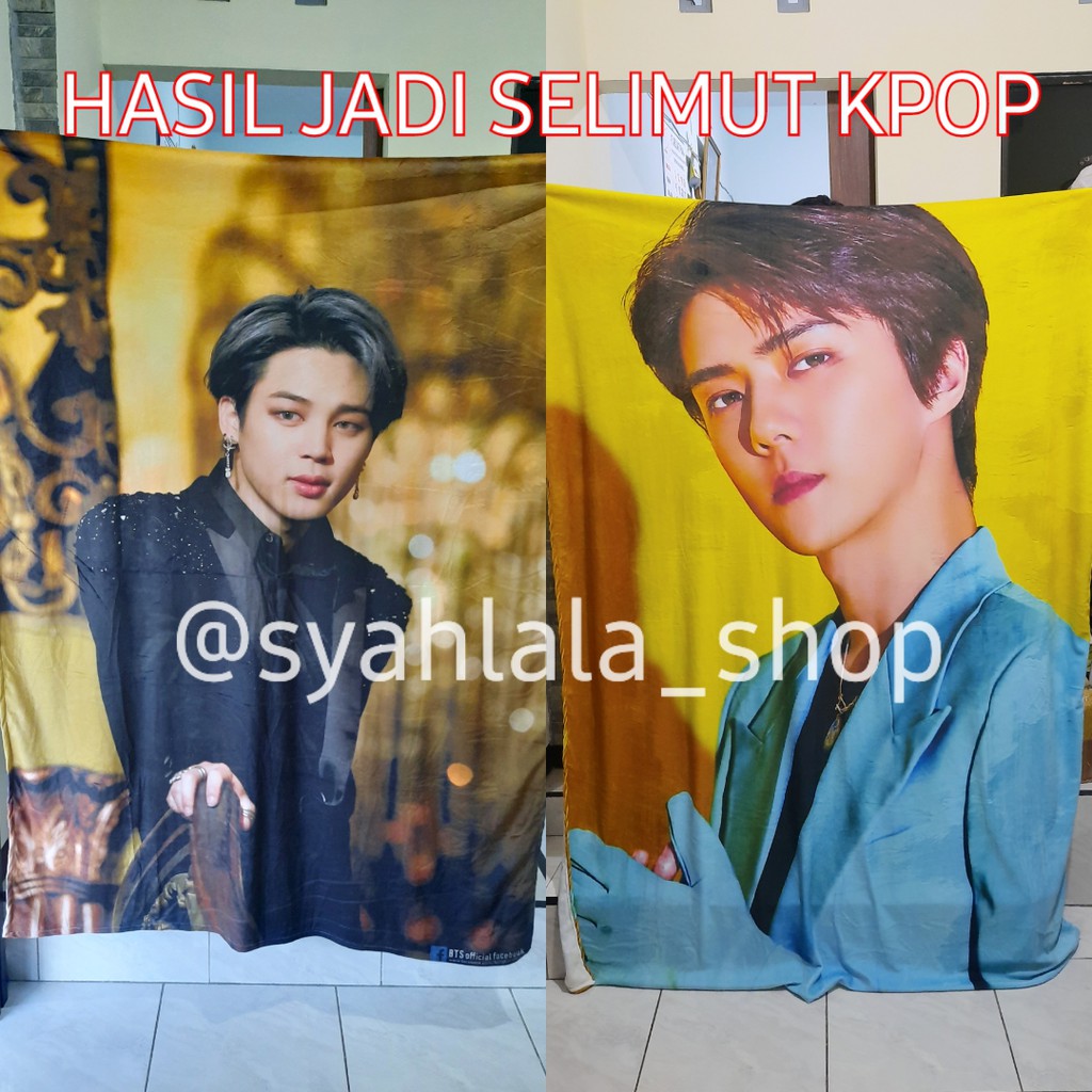 Baca Deskripsi Selimut Bts Kpop Exo Nct Straykids Bt21 Custom Gambar Bebas Selimut Ganteng Shopee Indonesia