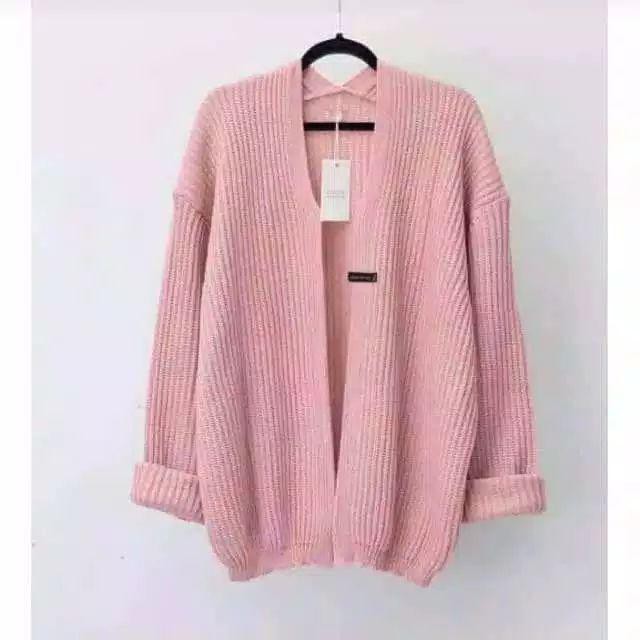 CARDIGAN OVERSIZE RAJUT / CARDIGAN BERSHKA RAJUT / KARDIGAN RAJUT