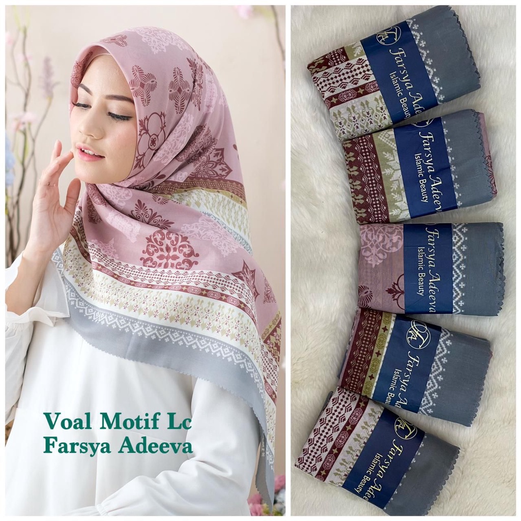 SEGI EMPAT MOTIF TERBARU HIJAB SEGI EMPAT MOTIF DEENAY  LASERCUT  TERMURAH DAN TERLARIS NAYLA HIJA'B-1