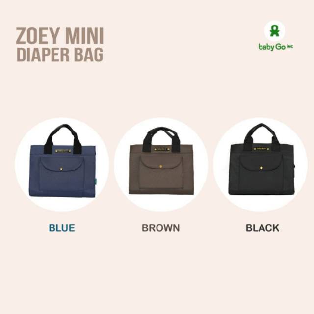 BABYGO INC ZOEY MINI DIAPER BAG - TAS BAYI BABY GO INC - BABYGOINC