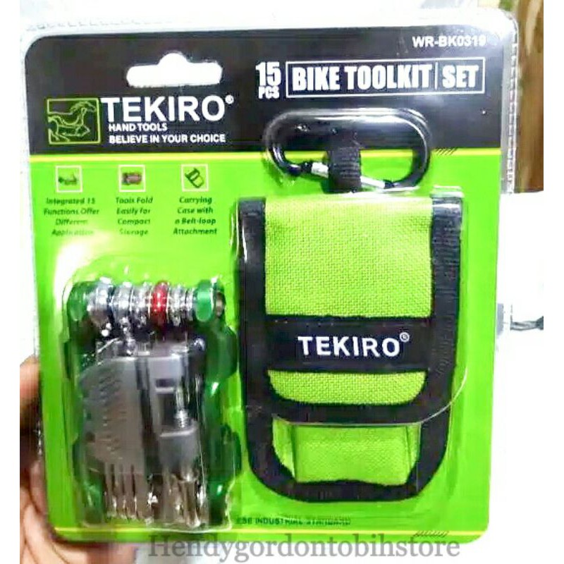 Kunci L Sepeda lipat set 15pcs - Bike Tool Set Tekiro Original set 15 Pcs Tekiro kunci L lipat