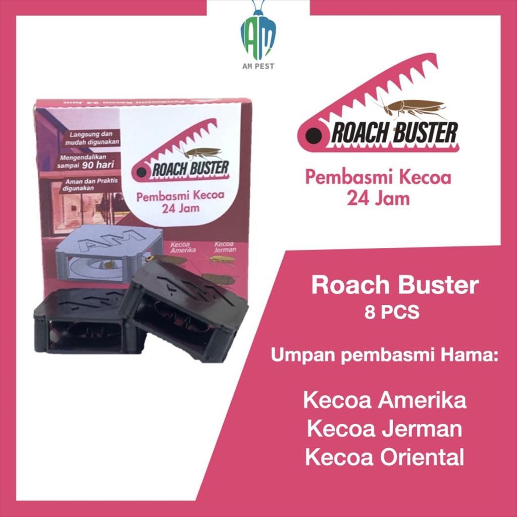 Umpan pembasmi kecoa ROACH BUSTER isi 8 racun basmi anti kecoak