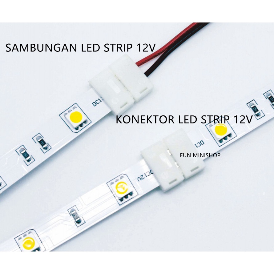 SAMBUNGAN LED STRIP 12V KONEKTOR LED STRIP 2835 5050 KLIP STRIP LED 8MM