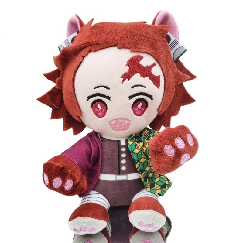 Mainan Boneka Plush Manga Demon Slayer Tanjirou Kamado Nezuko Zenitsu 20CM Untuk Hadiah Anak