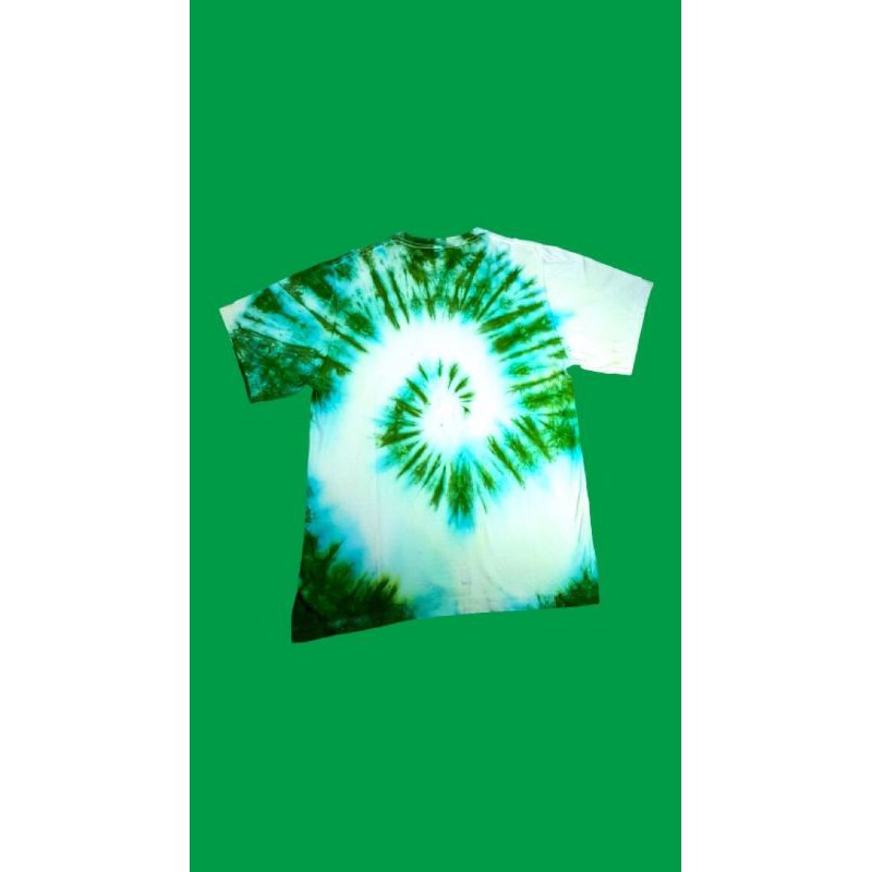 

Green White Spiral Tie Dye