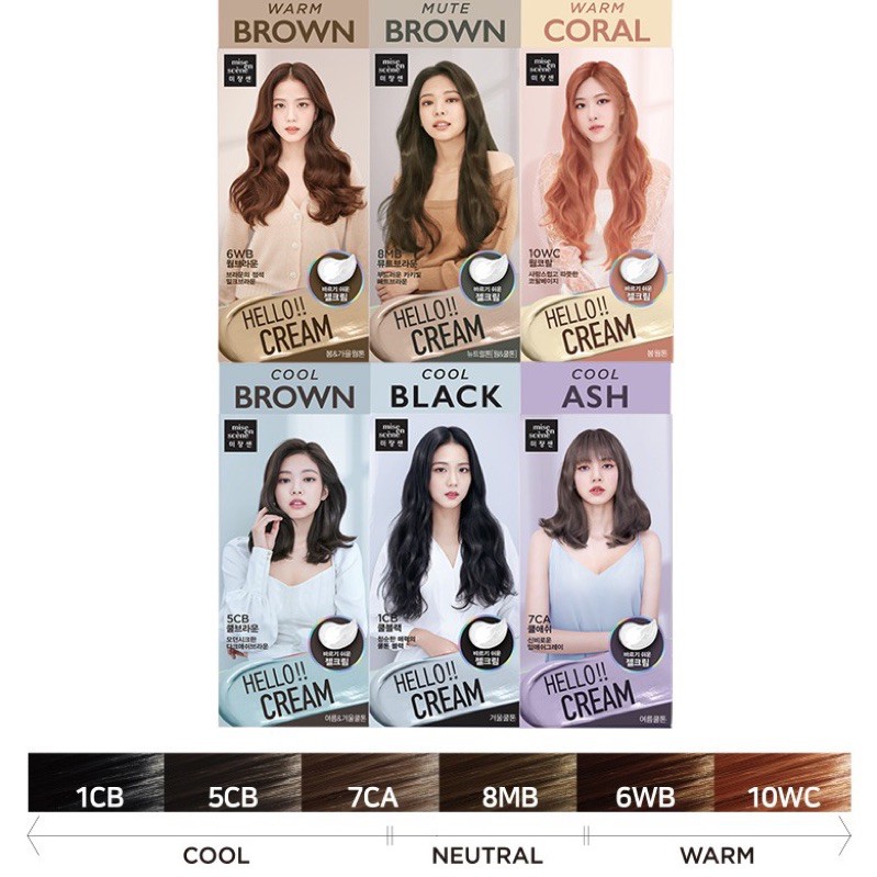 MISE EN SCENE HELLO CREAM HAIR DYE / HAIR COLOR BLACKPINK - SEMIR RAMBUT