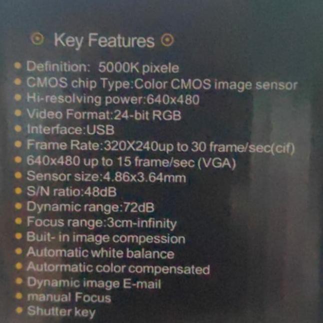 ➴ Webcam + mic / web camera + mic/ usb digital PC - Camera Silver ●