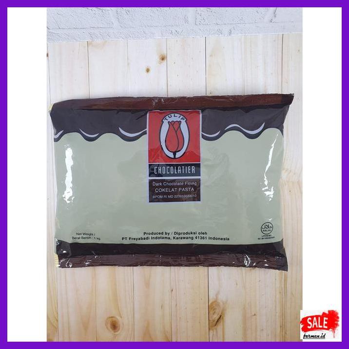 

SAKMACOKLAT- TULIP FILLING DARK CHOCOLATE 1 KG -MAKANAN-MINUMAN.