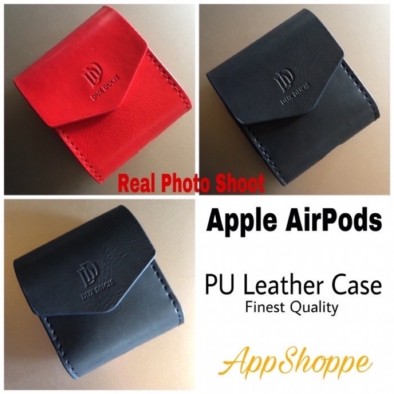 Apple Airpods Gen 1 2 Leather Cover DUX DUCIS Case Premium ORIGINAL