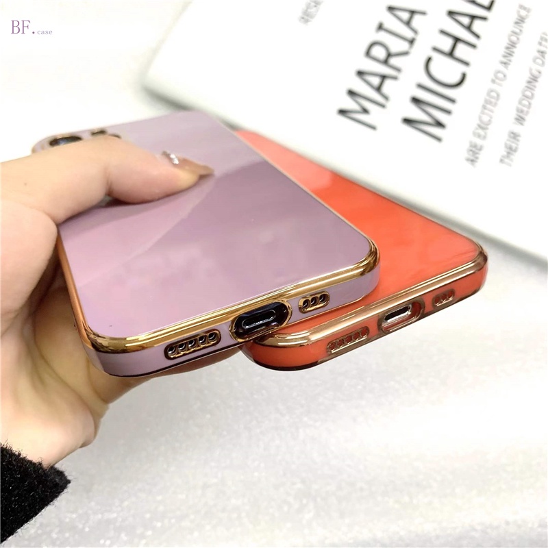 Casing Silikon Iphone 11 12 13 Pro Max X Xr Xsmax 6 7 8 Plus 11pro 12pro 6d Electroplating