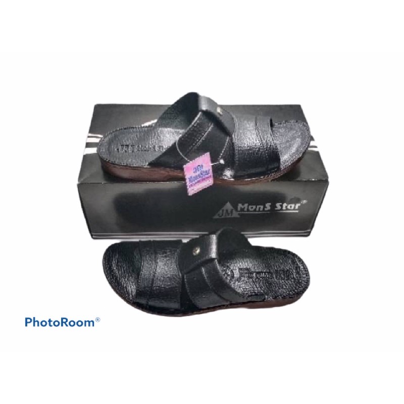 SANDAL PRIA HITAM JM MONS STAR RAIN 13 HITAM (SIZE 39-43) SANDAL HITAM PRIA DEWASA