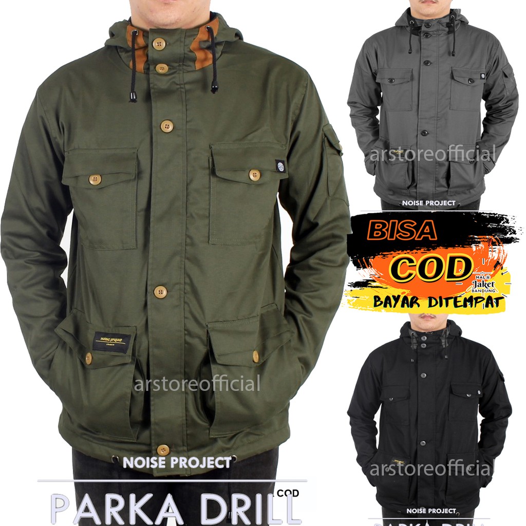 Jaket Pria Jaket Parka Drill Pria Jacket Berkualitas Premium Noise Original Size M L XL