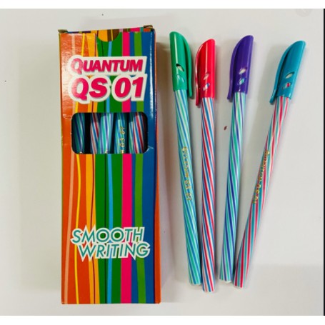 Pulpen pelangi Quantum QS 01 satu pack isi 12 biji