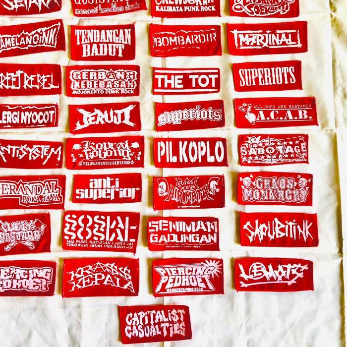 ⚡Flash Sale emblem kecil 10rb dapat 4bji / path punk bordil backpath tempelan punk stiker punk emble
