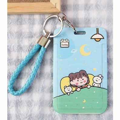 

:=:=:=:=] ID Card Holder Karakter Lucu Name Tag Tempat Photocard Gantungan Kunci