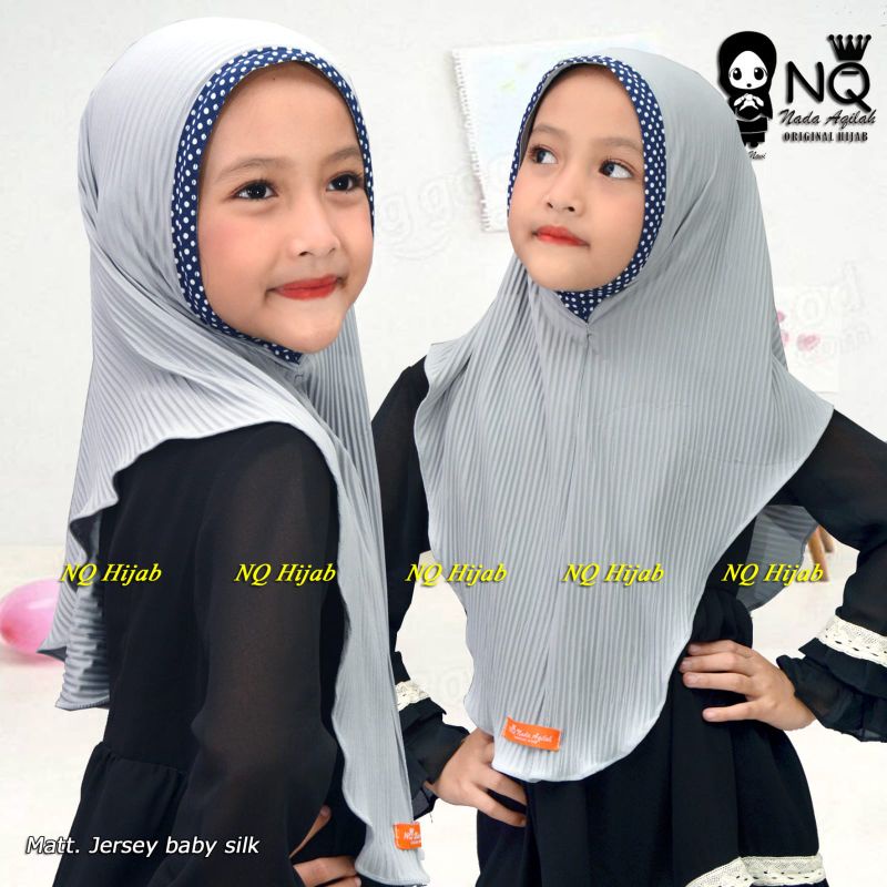 jilbab plisket anak 2-4 tahun