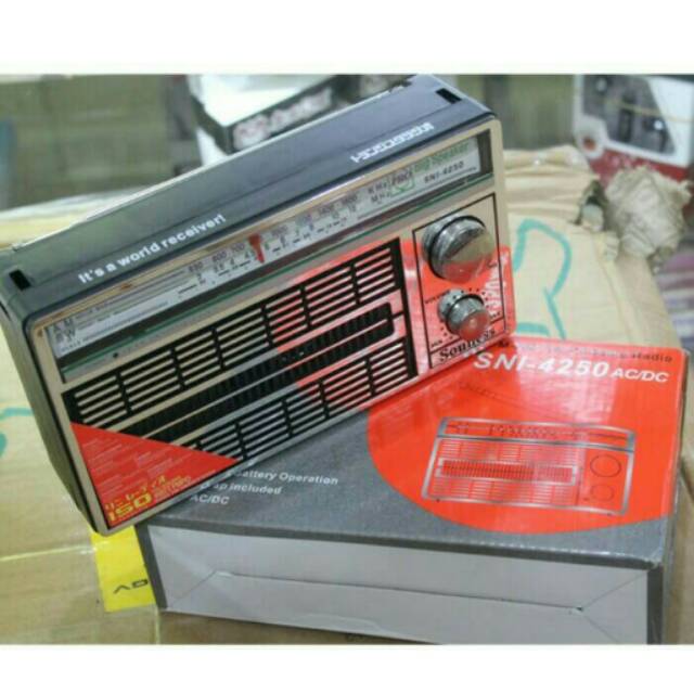 Souness Radio Portable SNI-4250 Am Fm Model Jadul Klasik