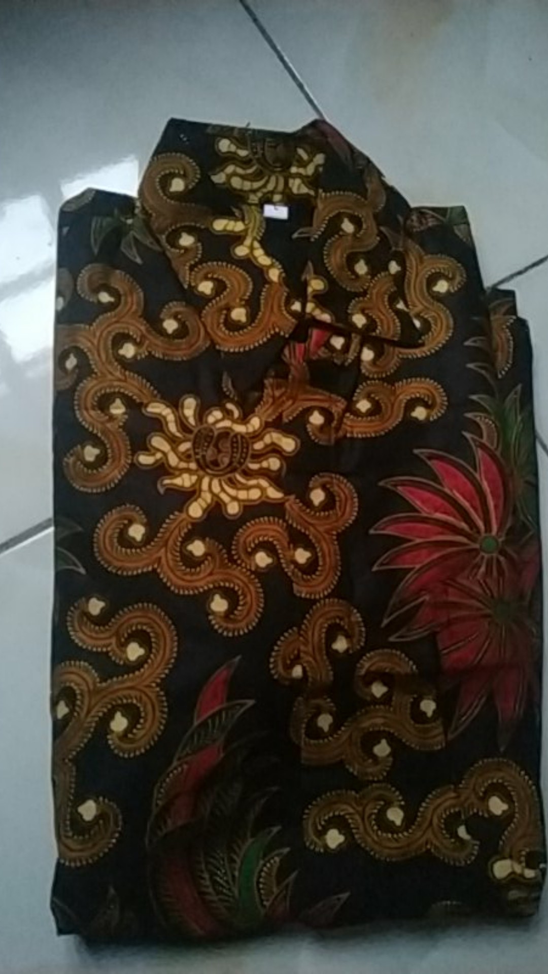 Batik Pasar Sentiling | Bwiyog | Batik Kemeja Pendek Motif Tumplek Bleg Size M L Xl