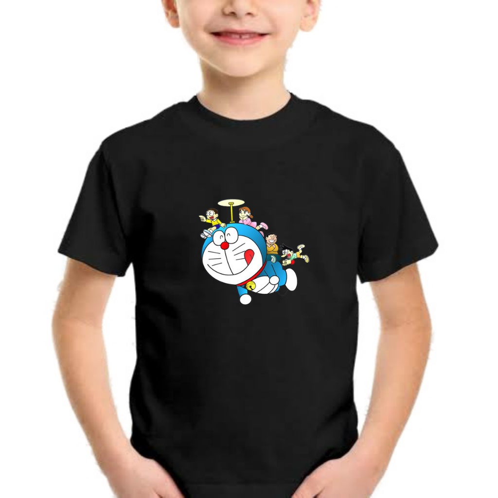 Clothing May - Kaos Karakter Doraemon Karakter Kaos Anak Koas Anak Karater Distro Kekinin T Shirt Tshirt T-Shirt Premium Murah