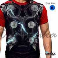 baju kaos 3d umakuka THOR batman iron man spiderman superman hulk tshirt anak & dewasa pria original
