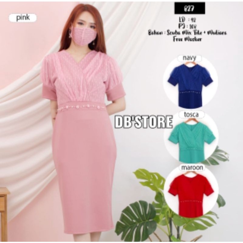 Dress Scuba Kombi tile premium mix mutiara