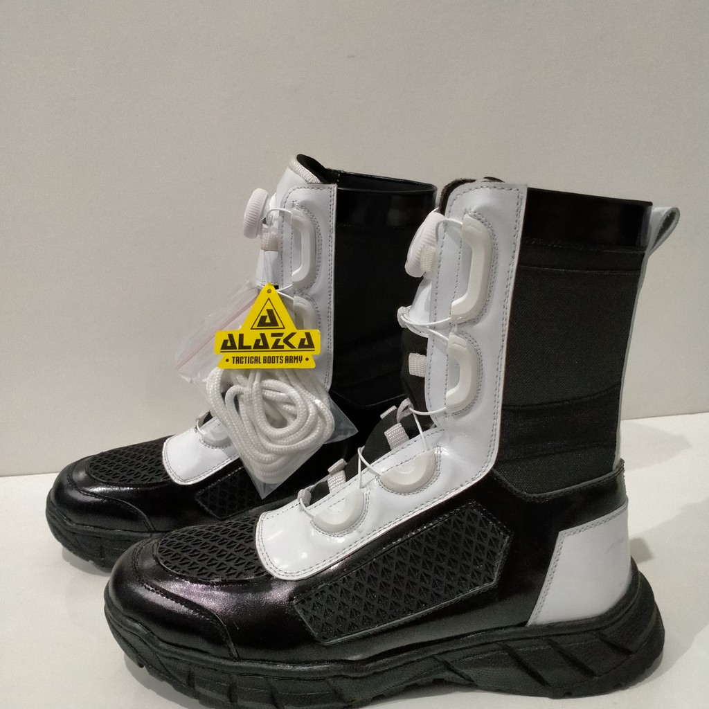 Sepatu Pdl Tali Putar Provos Model Tawon Dop Kilap