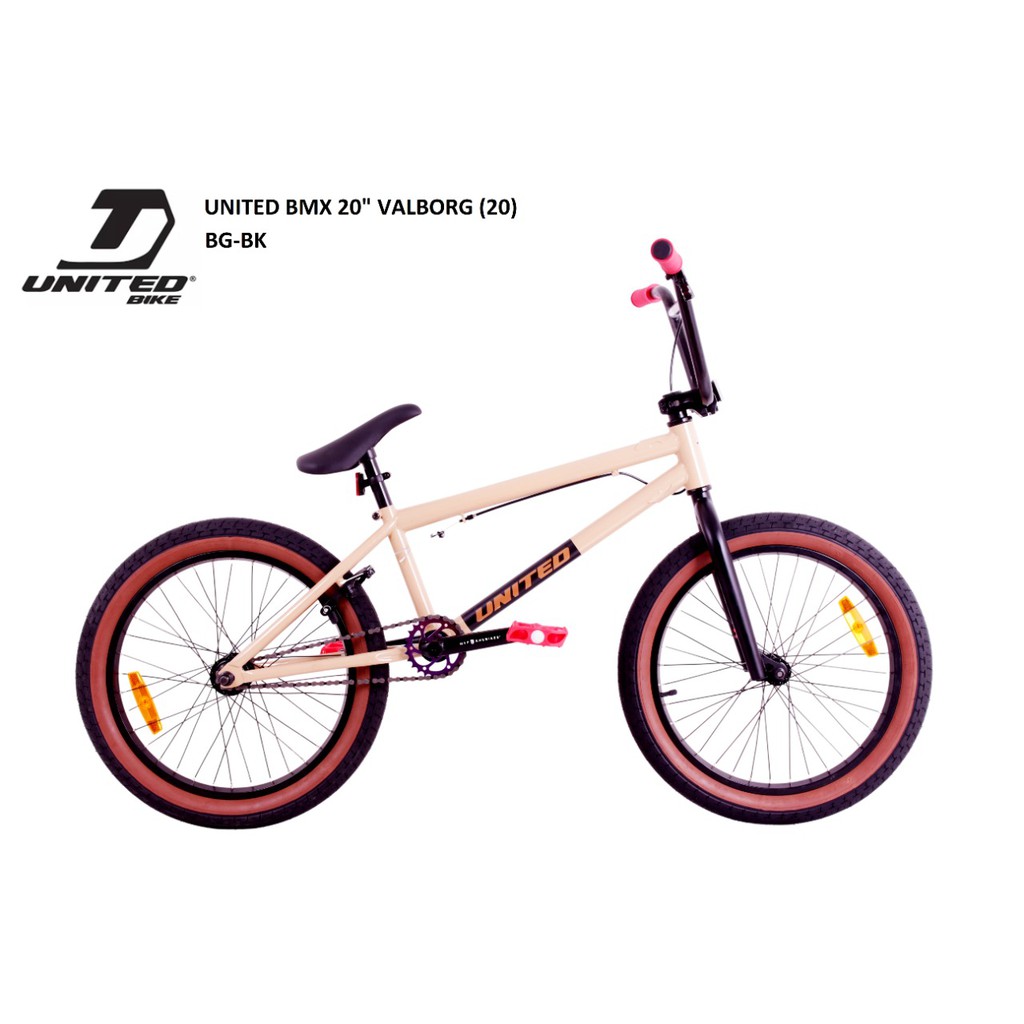 SEPEDA BMX UNITED 1SPEED VALBORG 20inch Warna BEIGE SEPEDA BMX UNITED 1SPEED VALBORG 20inch Warna BEIGE