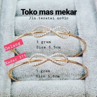  Gelang  sisik naga emas  asli kadar 375 Shopee Indonesia