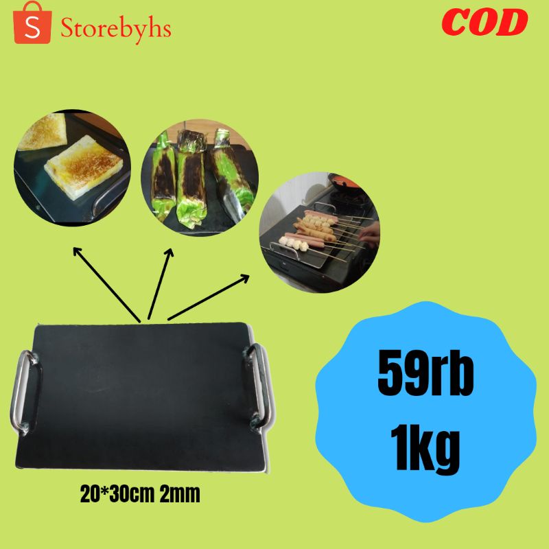 wajan datar murah wajan serbaguna wajan roti bakar kebab burger