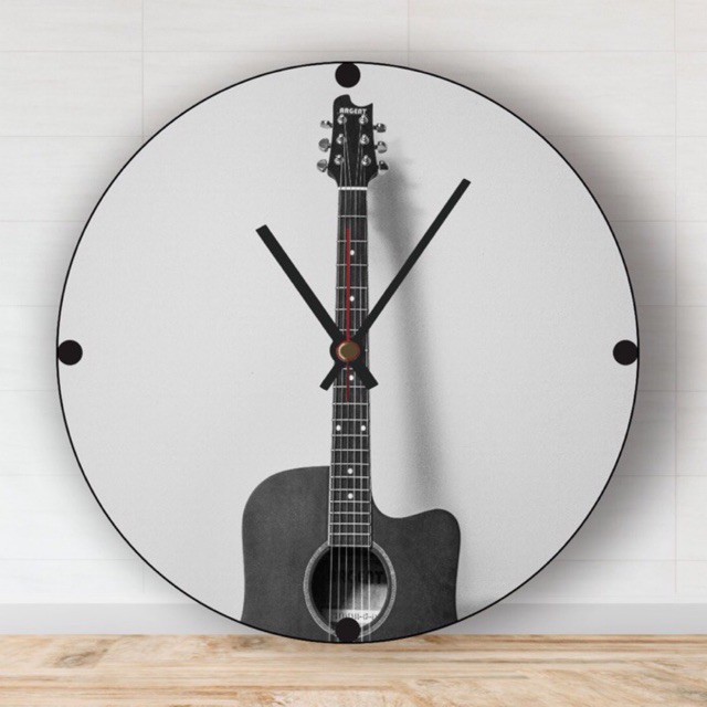 JAM DINDING KAYU GITAR